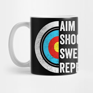 Aim Shoot Swear Repeat Mug